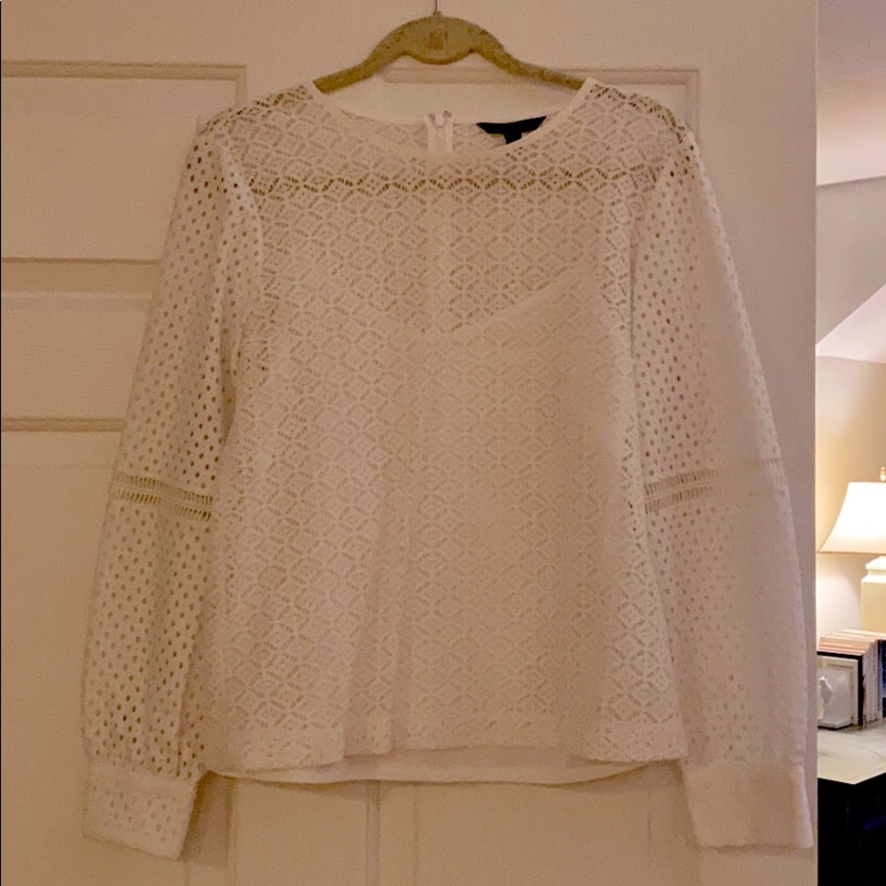 Lace Banana Republic top
